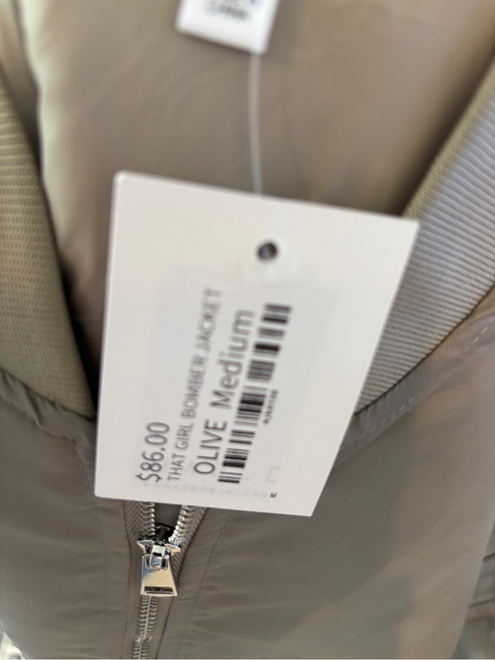 MABLE Back Ruched Utility Bomber Jacket Large - Picture 4 of 6